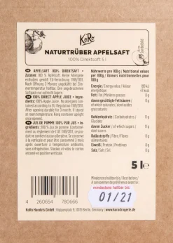 Naturtrüber Apfelsaft Bag-in-Box 5 L