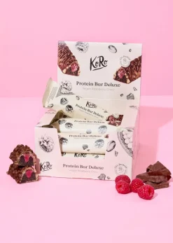 Protein Bar Deluxe Vegan Raspberry Choc 12 x 55 g