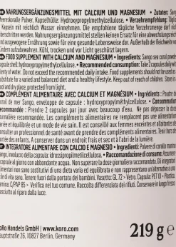 Sango Meereskoralle Calcium + Magnesium Kapseln 180 Stück