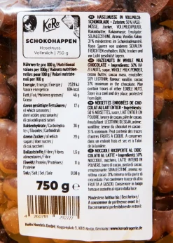 Schokohappen Haselnuss-Vollmilch 750 g