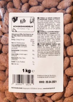 Skinny Dipped Mandeln in dunkler Schokolade mit Kakao 1 kg