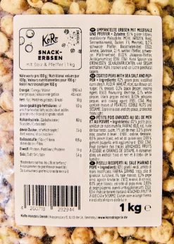 Snack Erbsen mit Salz und Pfeffer 1 kg