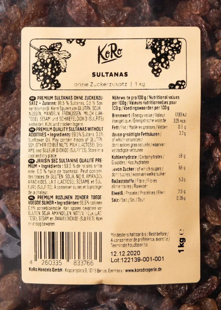 Sultanas 1 kg
