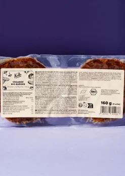 Veganer Bio Burger Shiitake und Paprika 160 g