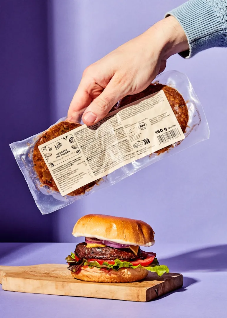 Veganer Bio Burger Shiitake und Paprika 160 g
