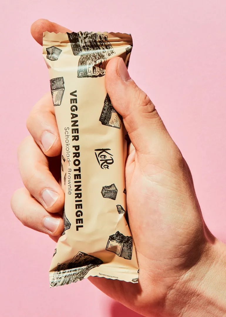 Veganer Proteinriegel Schokolade Brownie 55 g