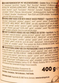 Veganes Bio Chili Sin Carne 400 g