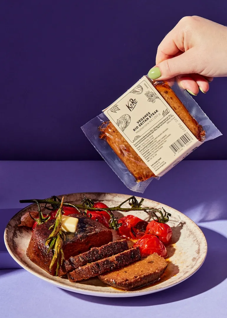 Veganes Bio Seitan Steak Mediterrane Art 250 g