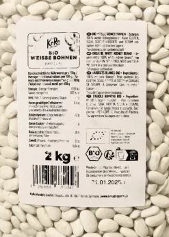Weiße Bio Bohnen 2 kg