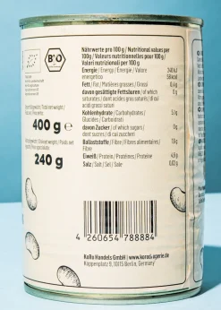 Weiße Bio Cannellini Bohnen in der Dose 240 g