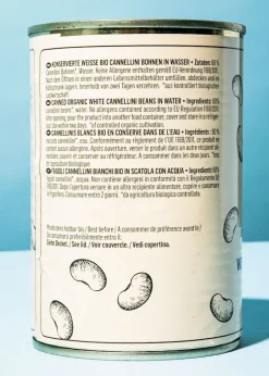Weiße Bio Cannellini Bohnen in der Dose 240 g